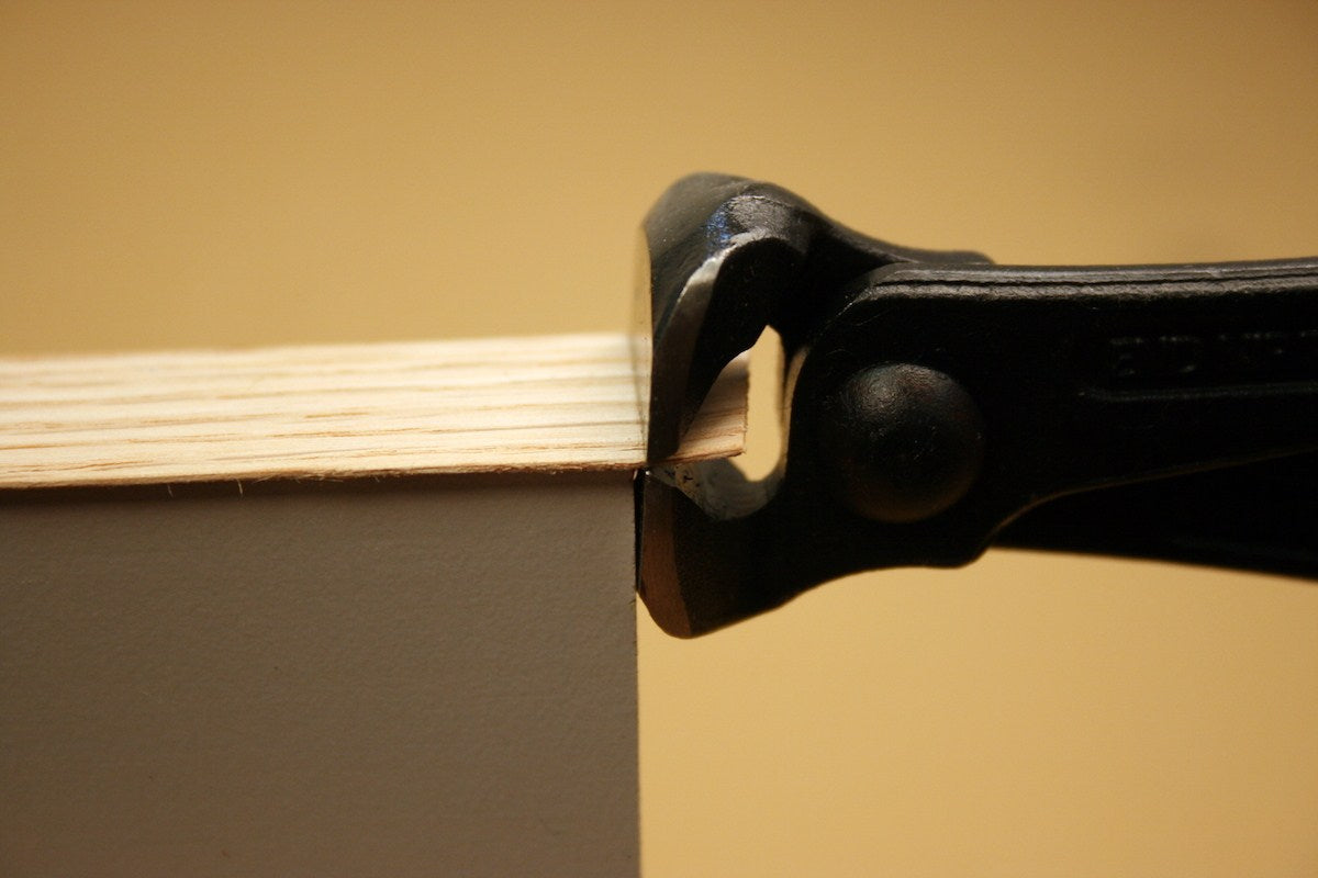 FastCap End Nippers Flush Cut Trimmer 1in Head, angled view showcasing the 25mm wide flush head detail