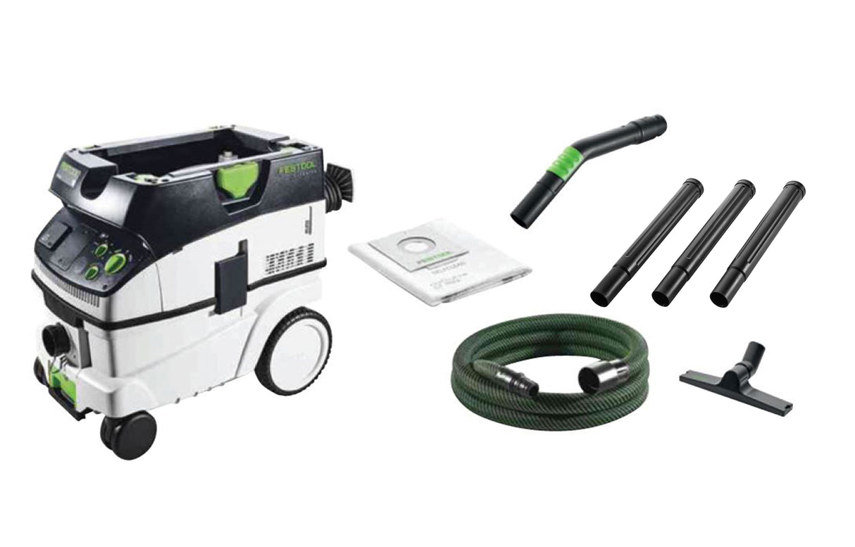 Festool CTM 26L M Class Dust Extractor in action at a construction site