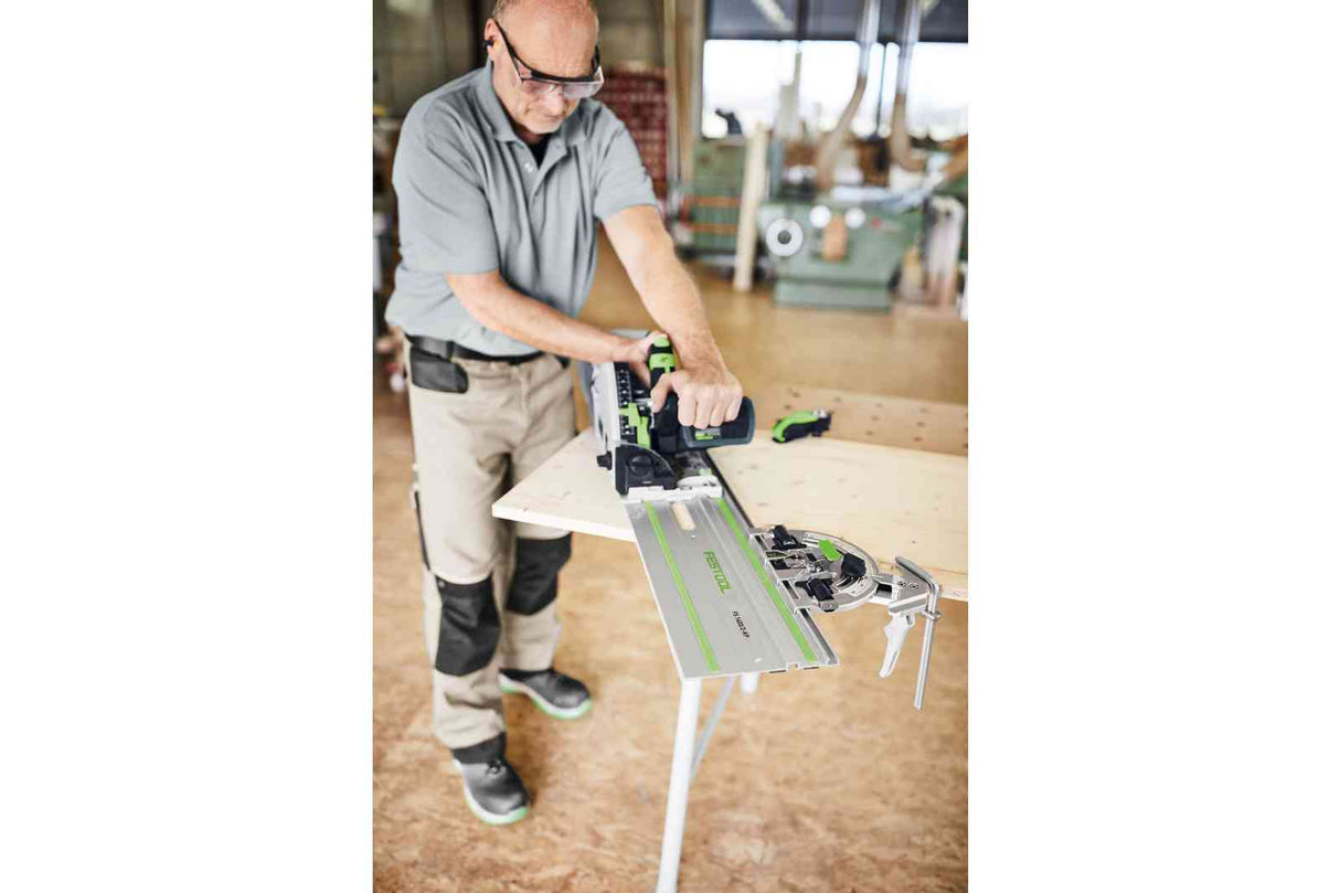 Festool FS Guide Rail Adjustable Angle Stop - Accurate angled cuts from -60° to +60° with precision and repeat accuracy