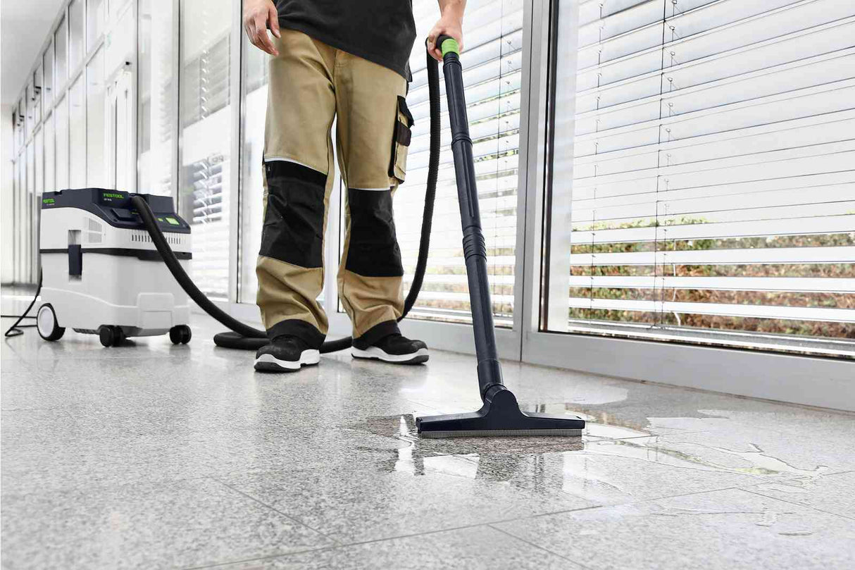 Festool CT 25L Dust Extractor, side view showing large container volume for extensive cleaning tasks