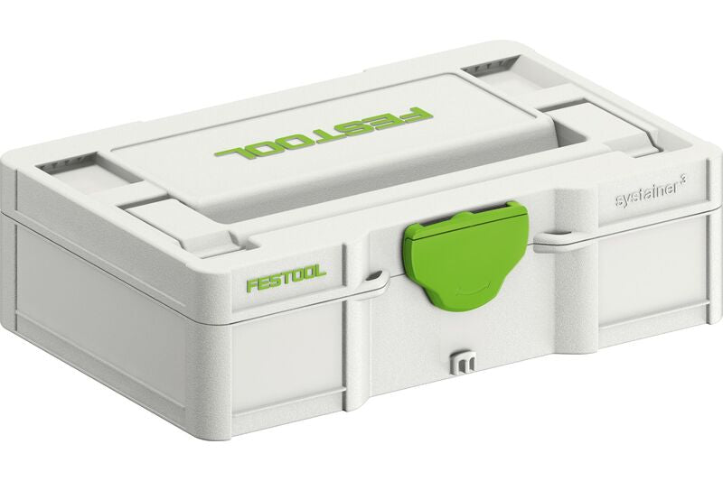 Compact Festool Systainer SYS3 S76 storage box, perfect for small parts and accessories, easily transportable with handle