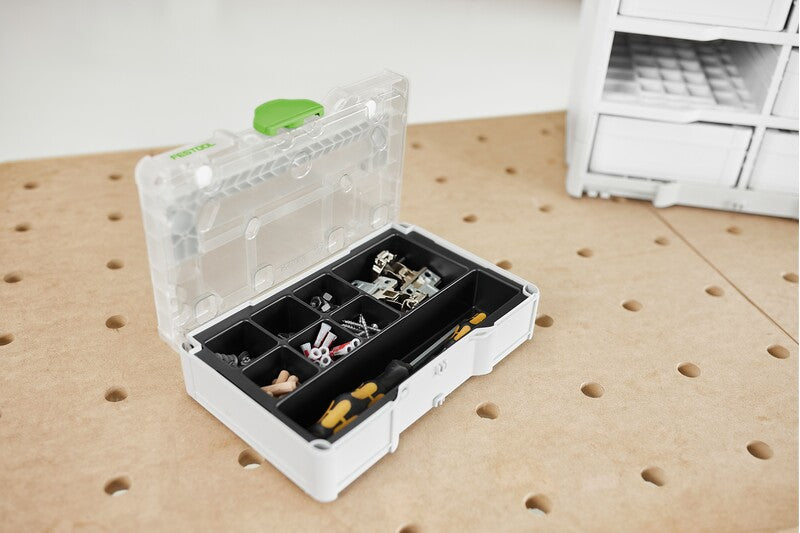 Festool Systainer SYS3 S76 TRA UNI Storage Box - Neatly organized small parts and accessories storage solution
