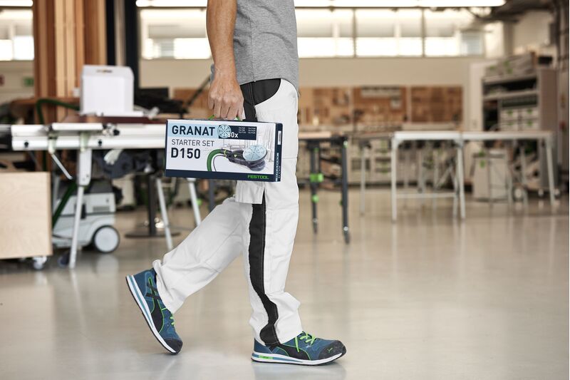 Festool Granat Abrasive Disc Starter Set 150mm 48 Hole, showcasing precision sanding with Australian quality