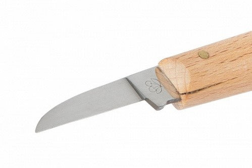 Kirschen Two Cherries 3358 Chip Carving Knife with Straight Edge Blade and Hornbeam Handle, ideal for specialty woodcarving projects
