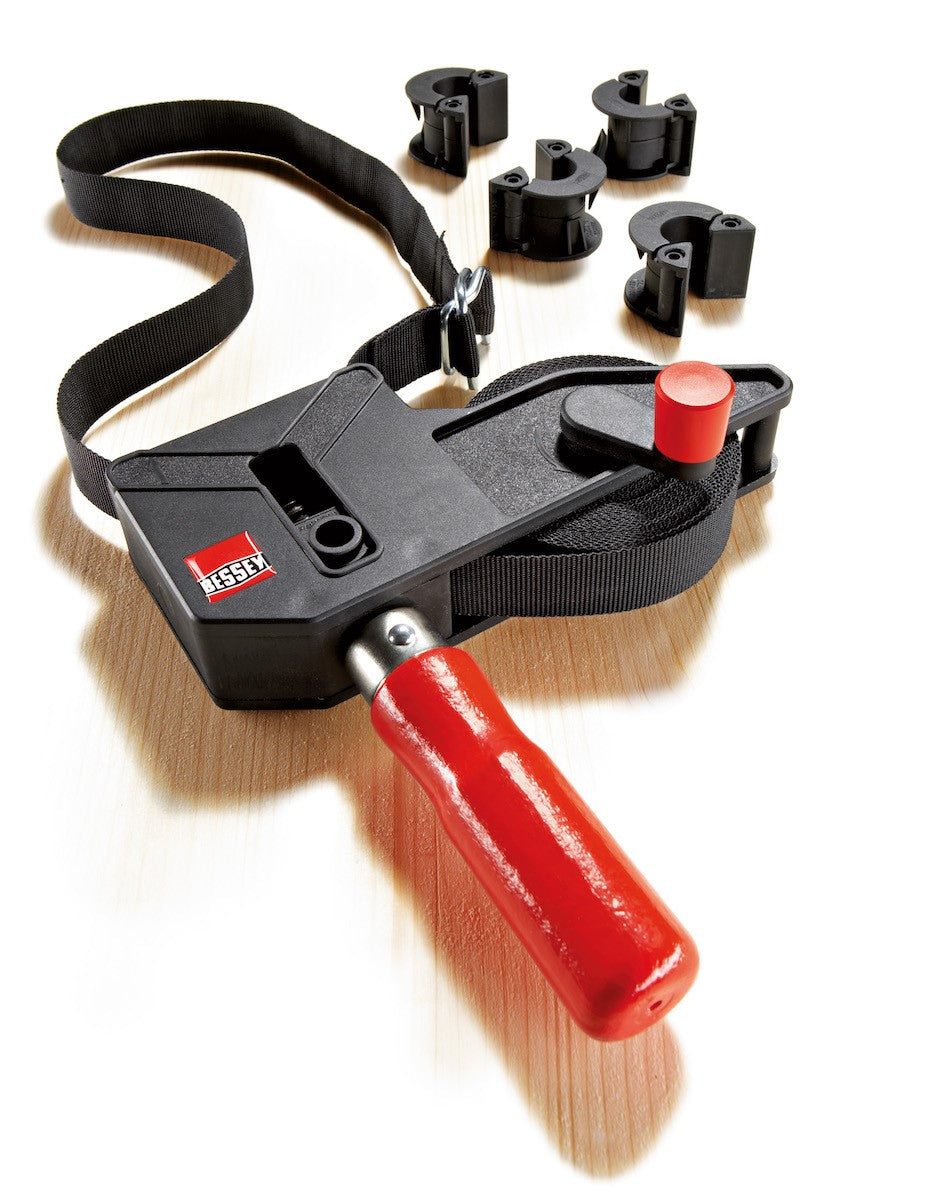 Bessey Heavy Duty Band Clamp 7m with Vario Corners in use on woodworking project