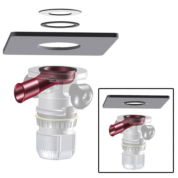 Milescraft DustRouter Dust Collection system mounted on router table insert plate