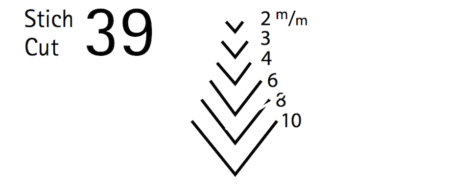 Kirschen Two Cherries #39 Short Bent V-Gouge Wood Carving Chisel 75-V side profile view
