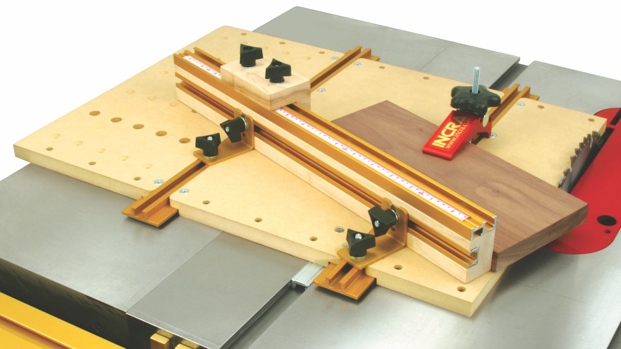 Incra Build-It System Starter Set Modular Jig & Fixture System in use on woodworking project