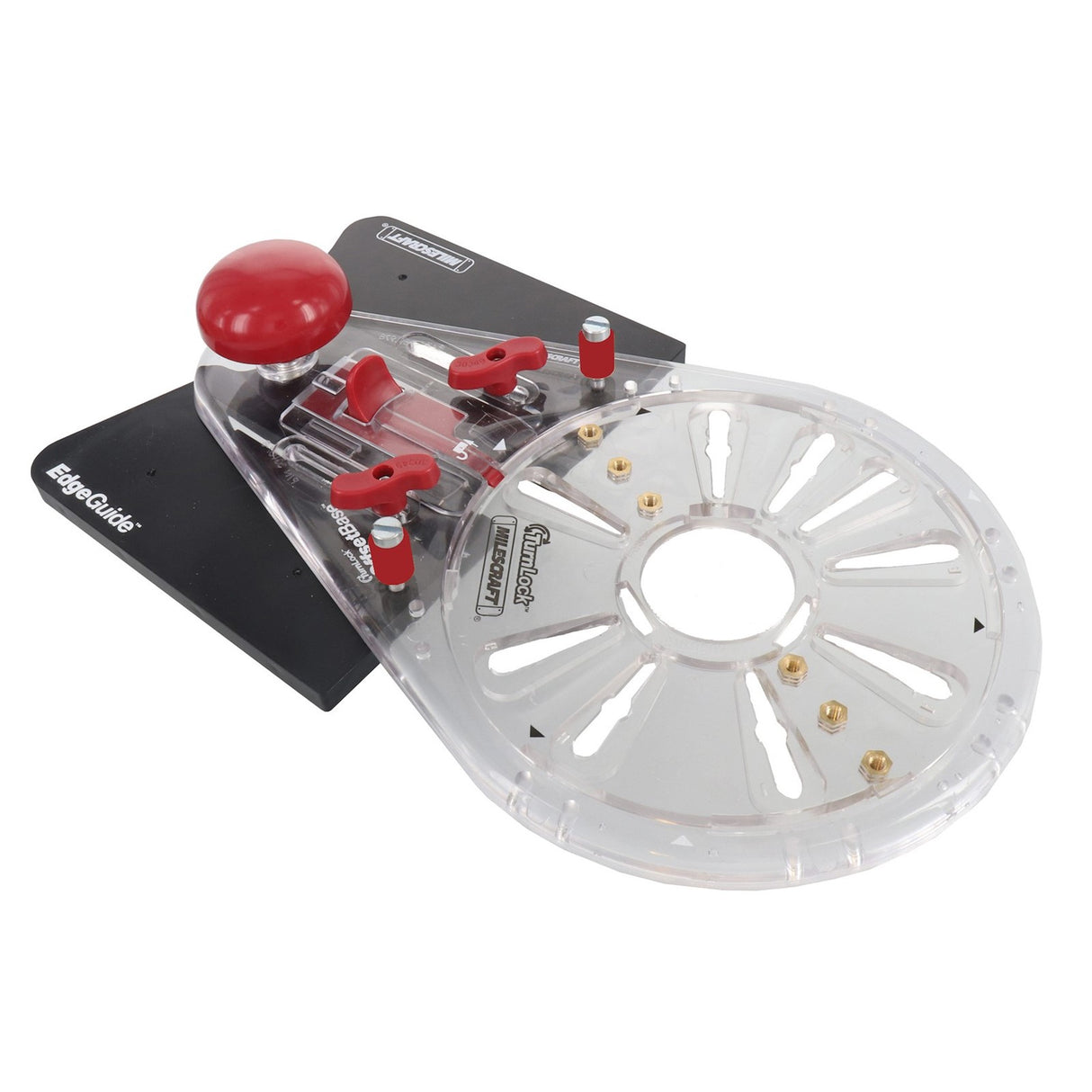 Milescraft Edge & Mortice Guide for Woodworking Routers in action with TurnLock Technology