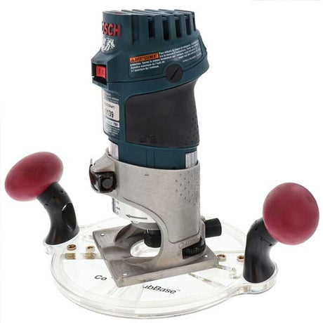 Milescraft Compact Sub-Base Set for Compact and Trim Routers with Comfort Grip Handles