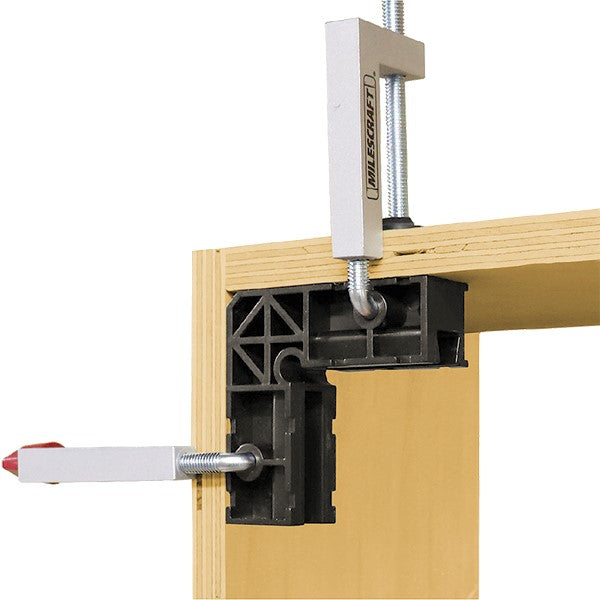 Milescraft Set of 2 Clamp Squares 4in in use on woodworking project