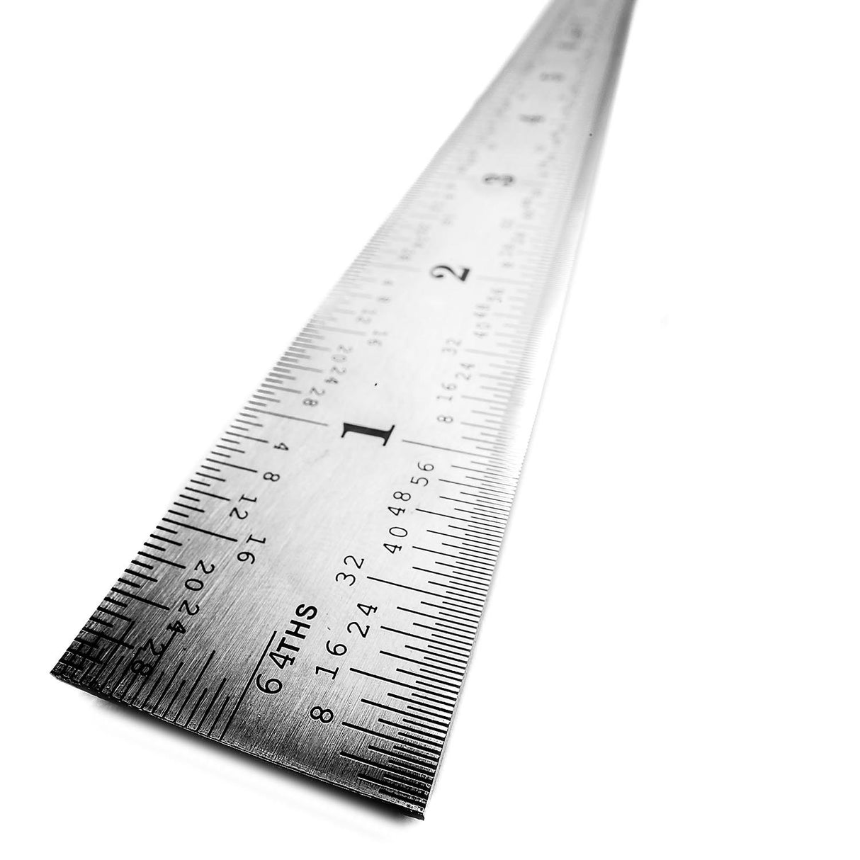 iGaging 300mm Stainless Steel Rule with Metric and Imperial Graduations, double-sided, ideal for workshop use