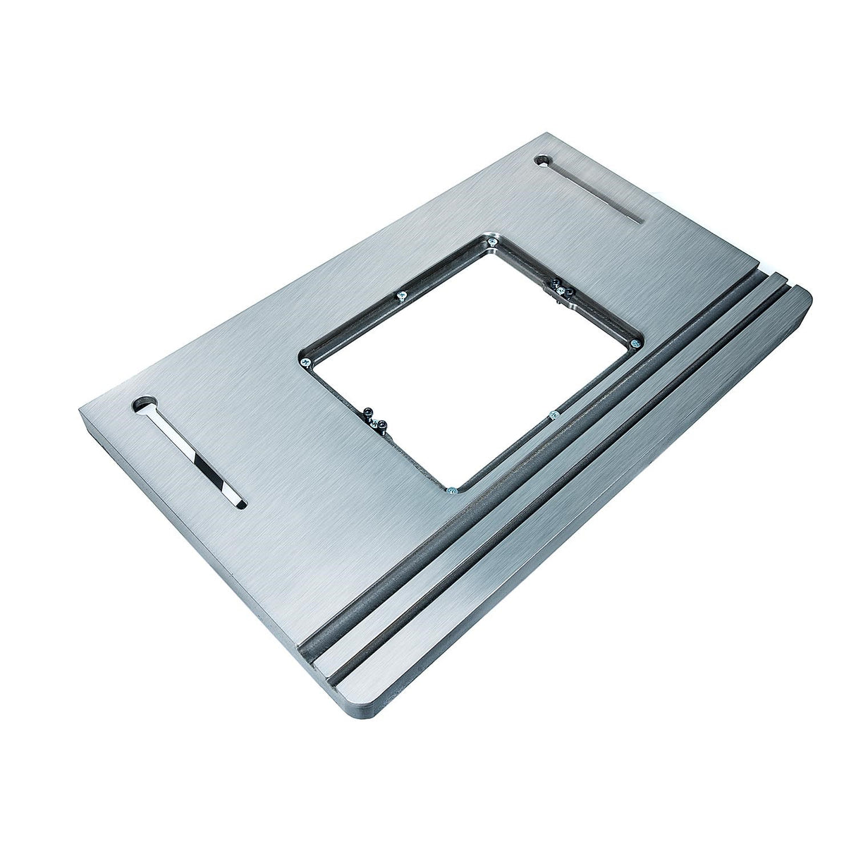 Sherwood Router Table Top Cast Iron 685 x 405mm, showing T-slot detail and smooth surface