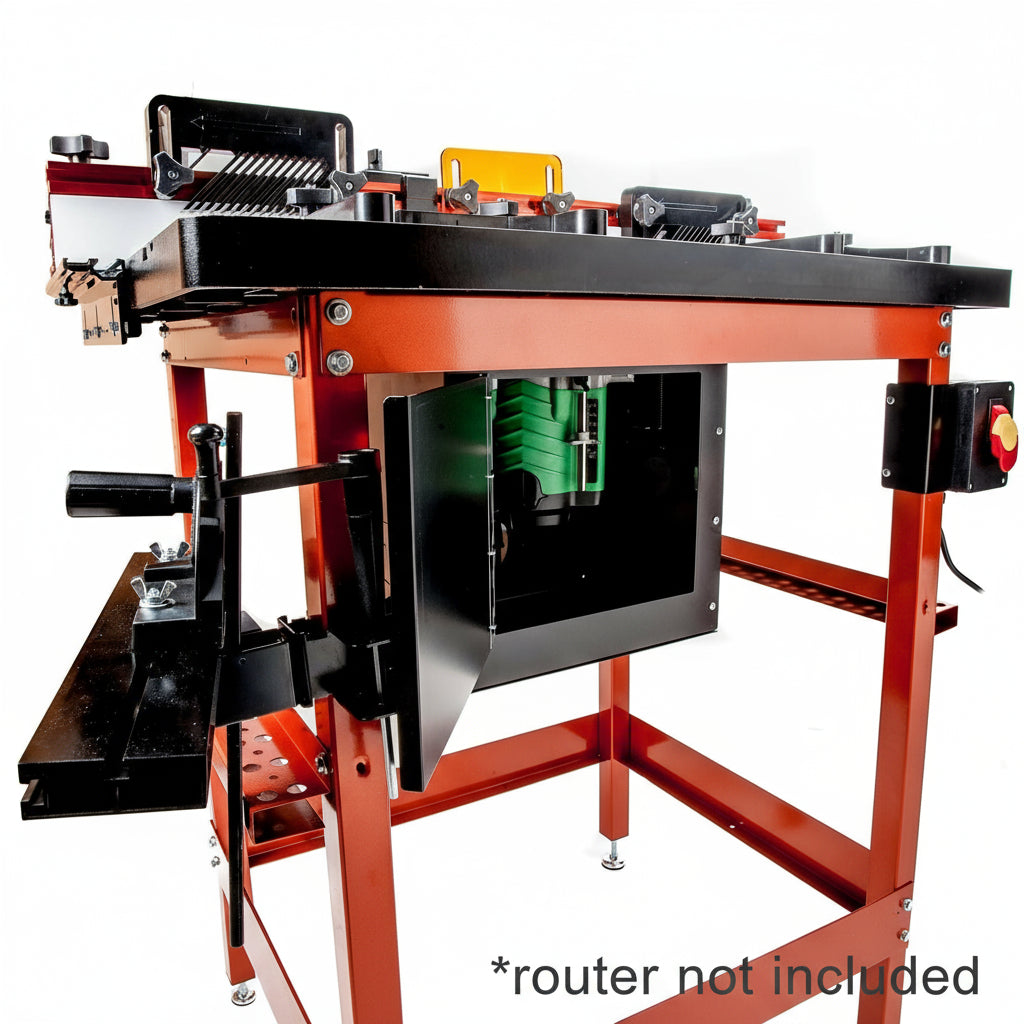 Sherwood Industrial Router Table Cast-Iron with Plunge Router Lift in Australian woodworking tools store