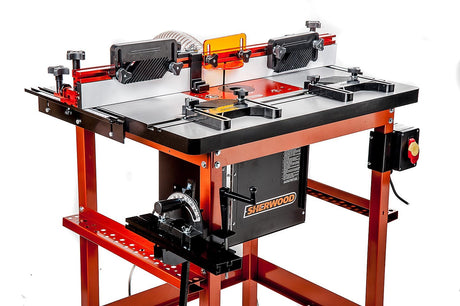 Sherwood Industrial Router Table Cast-Iron with Plunge Router Lift in Australian woodworking tools store