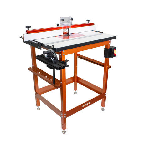 Sherwood Router Table Standalone with MDF/Phenolic Table & Aluminium Mounting Plate in woodworking tools store