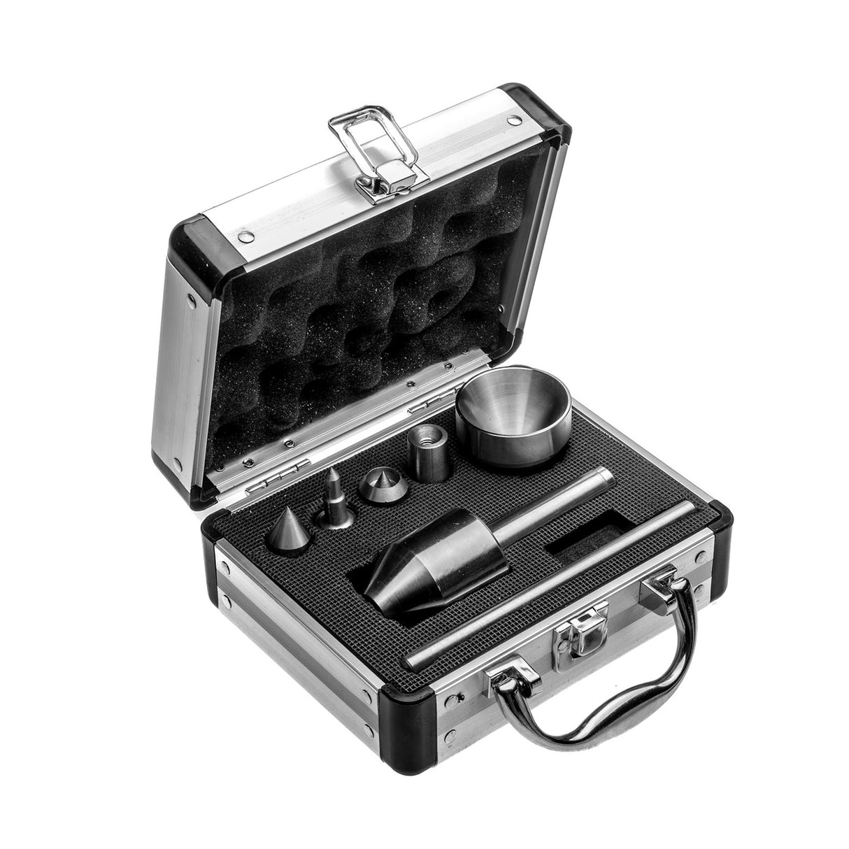 Torquata Live Centre Set MT2 for Wood Lathes, showcasing triple-stacked 35mm OD bearings in a bright tool steel housing