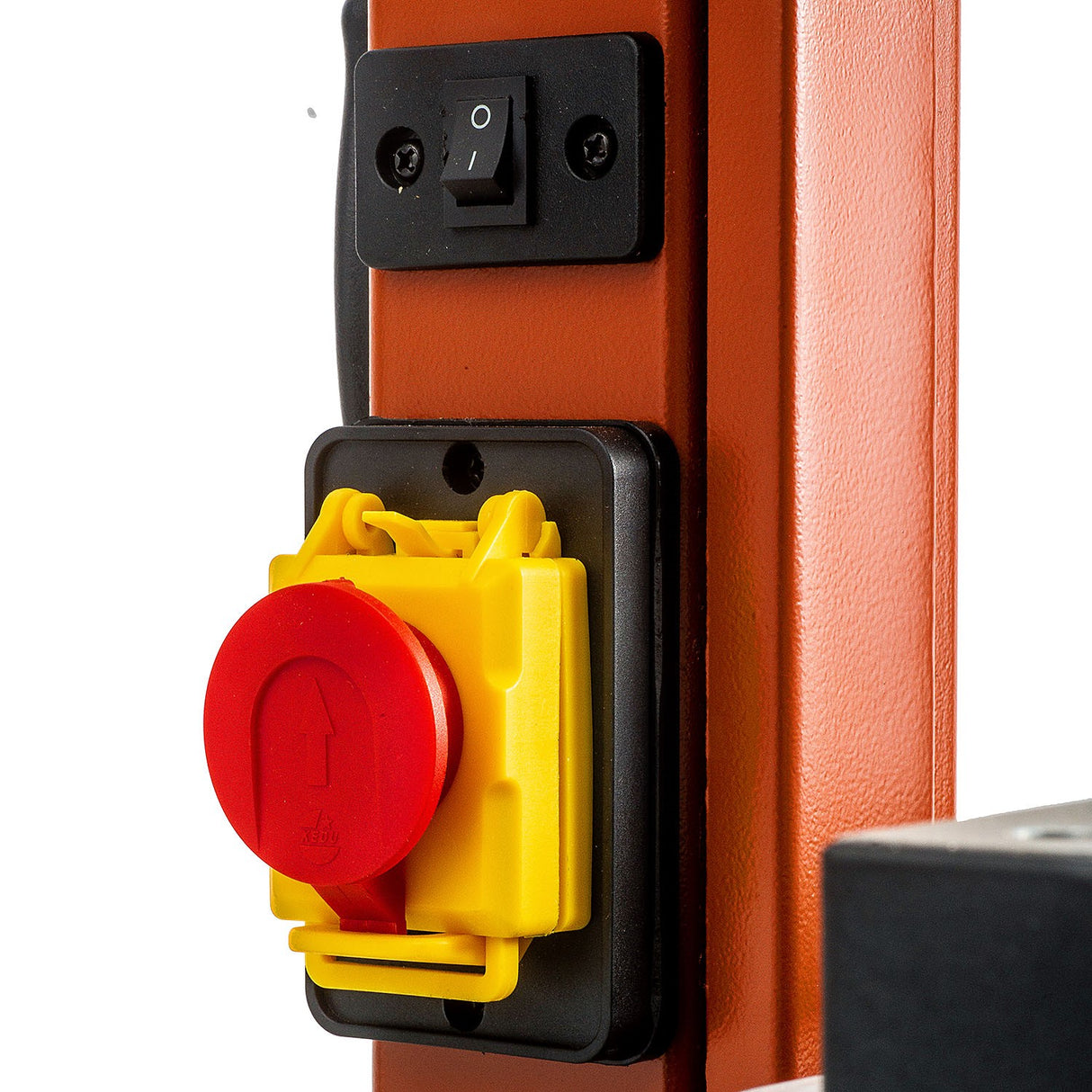 Sherwood 10in 250W Standard Bandsaw in action, cutting through wood with precision