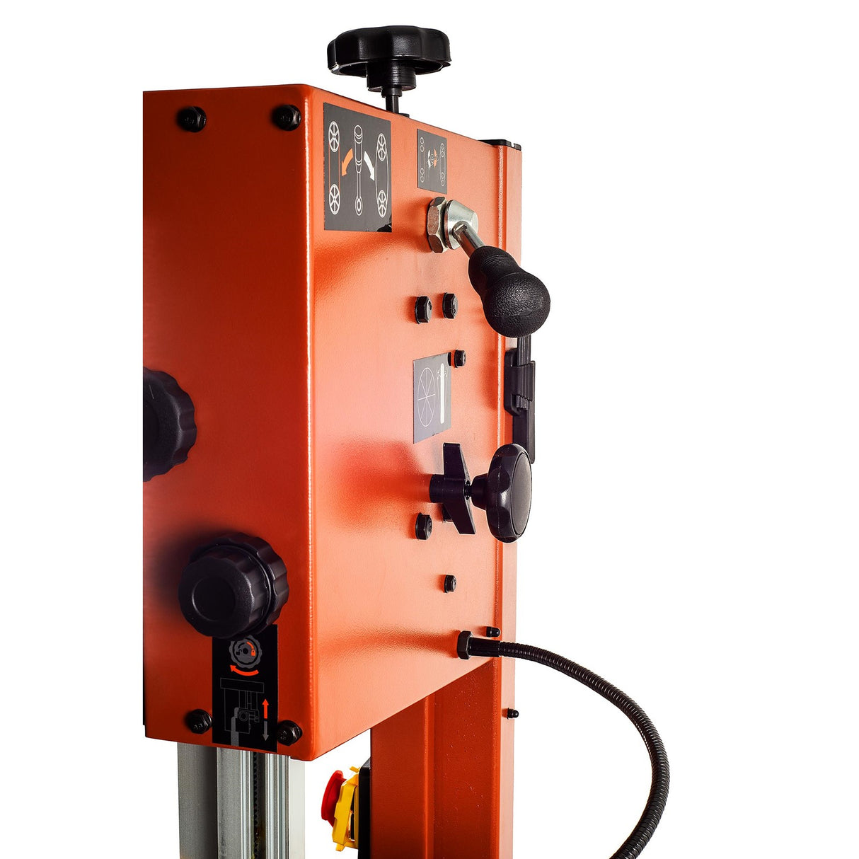 Sherwood 12in 750W Standard Bandsaw cutting wood plank at workshop