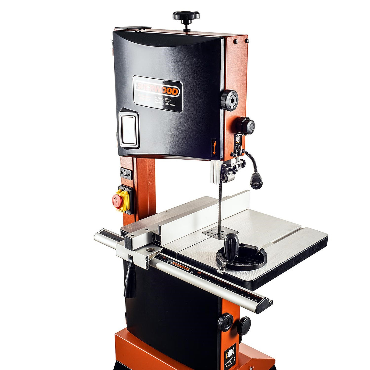Sherwood 12in 750W Standard Bandsaw in action, cutting wood efficiently