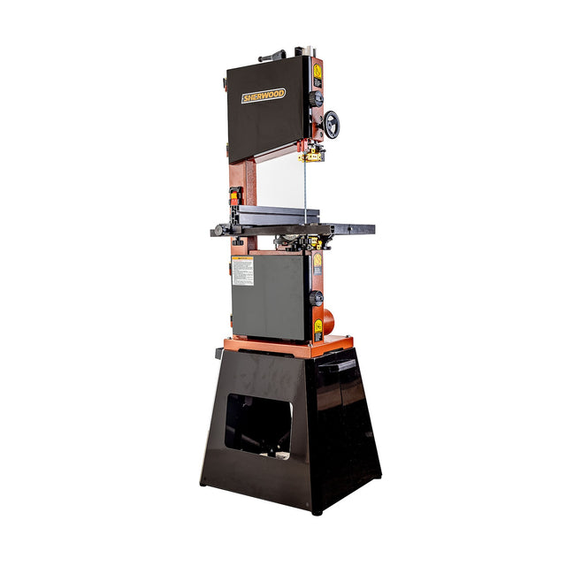 Sherwood 10in 750W Heavy Duty Bandsaw in action with wood cutting demonstration