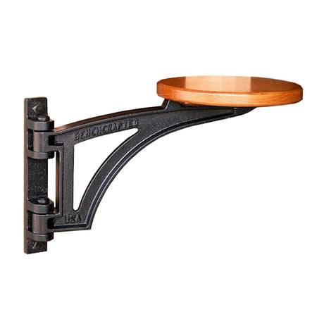 Benchcrafted Swing Away Seat Hardware - Space-saving workbench accessory for comfortable woodworking