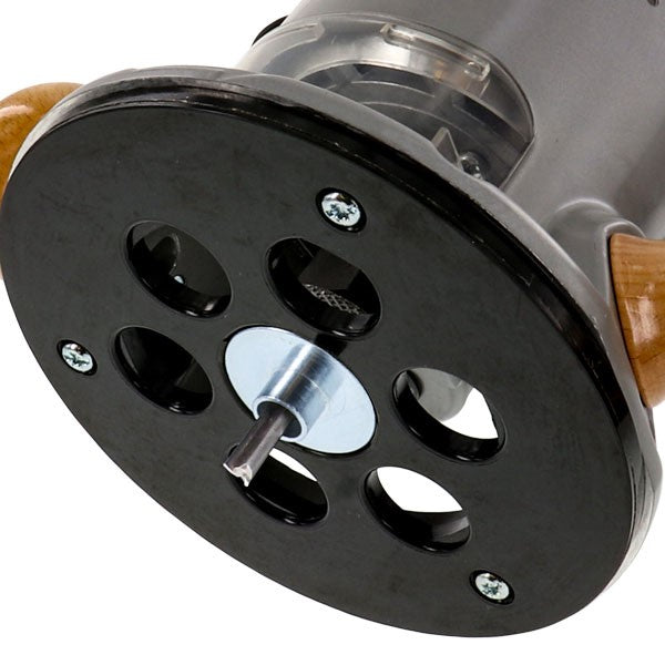 Milescraft Imperial Metal Bushing Set for Plunge Routers, featuring seven carbon steel bushings and accessories