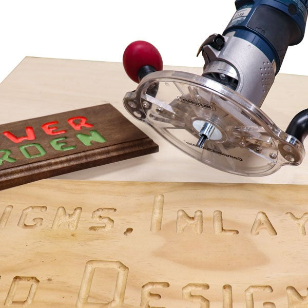 Milescraft Imperial Metal Bushing Set for Plunge Routers, steel template guide set with carbon steel bushings and locknuts