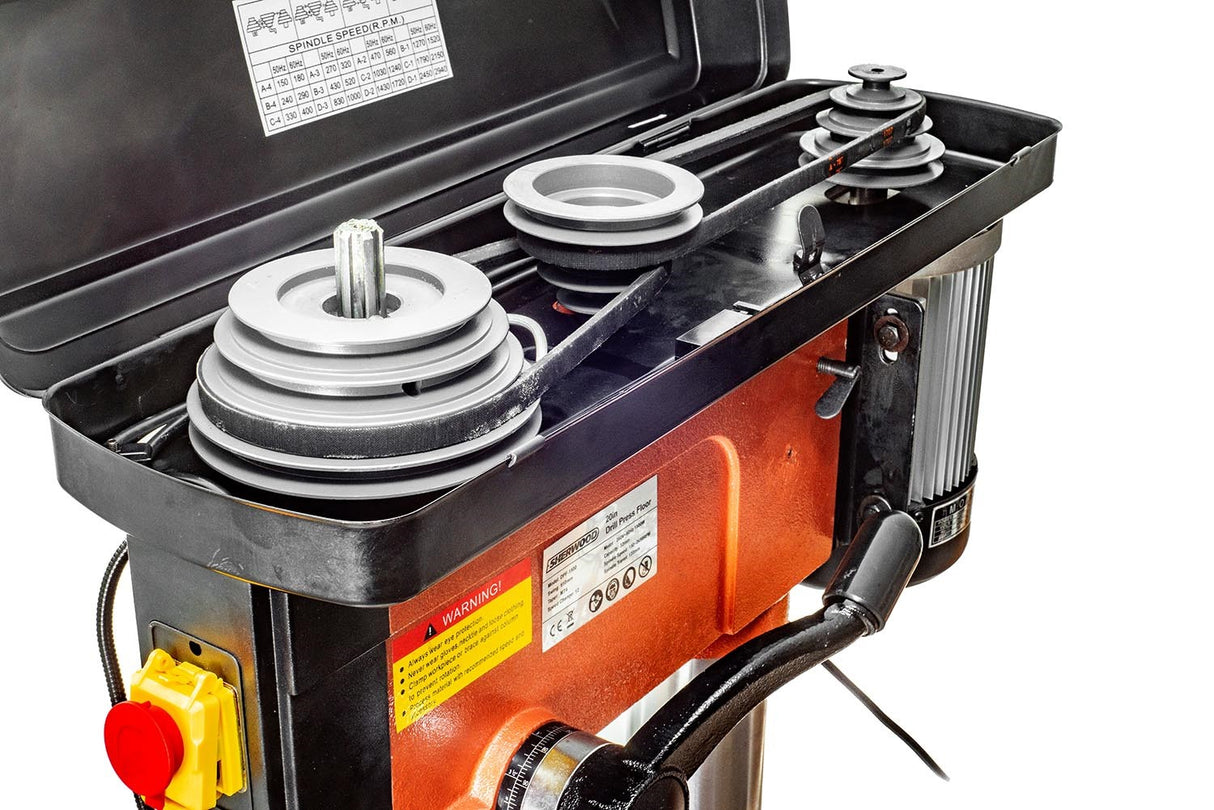 Sherwood Pedestal Drill Press 1500W: Powerful and Stable Floor Standing Woodworking Tool