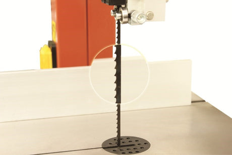 Sherwood Bandsaw Blades 2240mm Flexback in action on timber piece