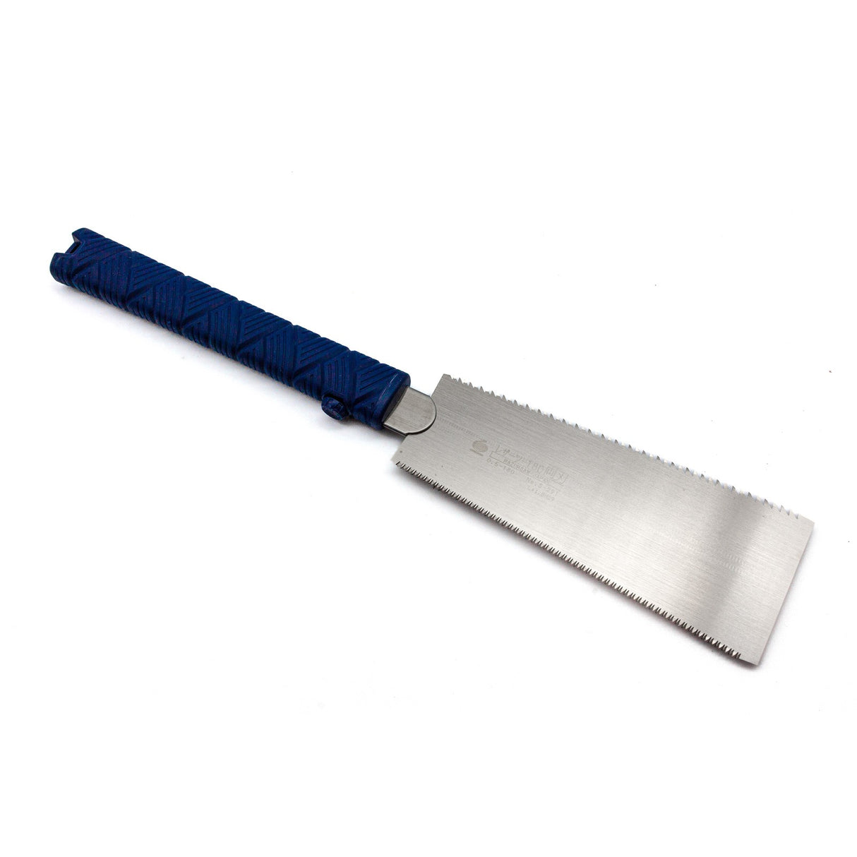 Razorsaw Miniature Ryoba Double-Sided Japanese Saw with 180mm Blade in blue handle craftsmanship