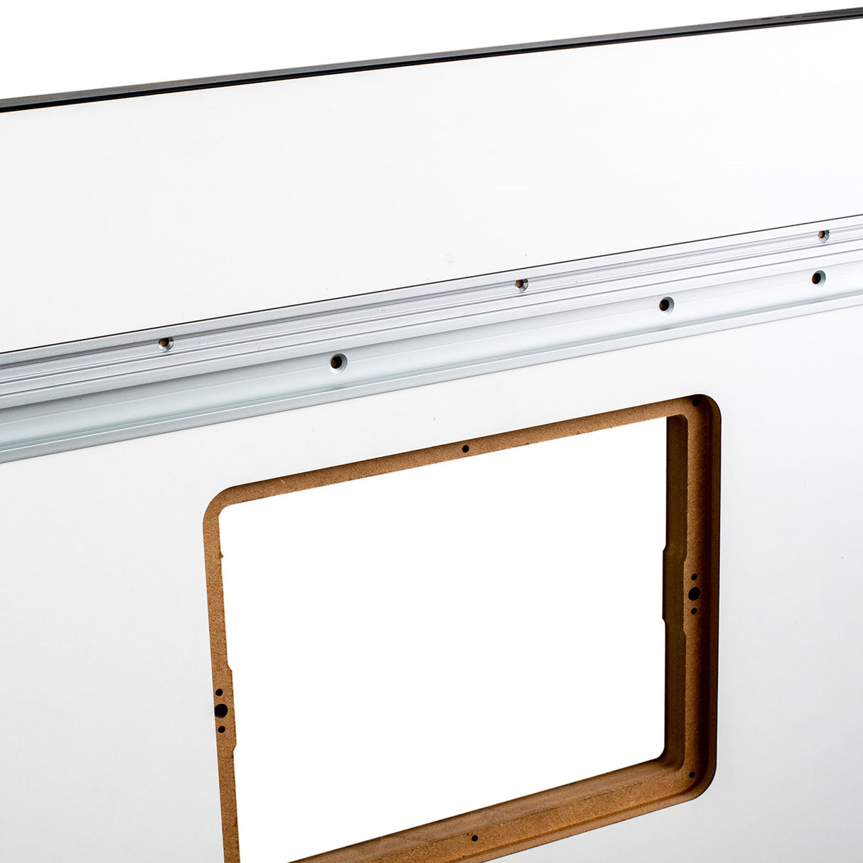 Sherwood MDF/Melamine router table top with American plate cut-out and PVC edge banding