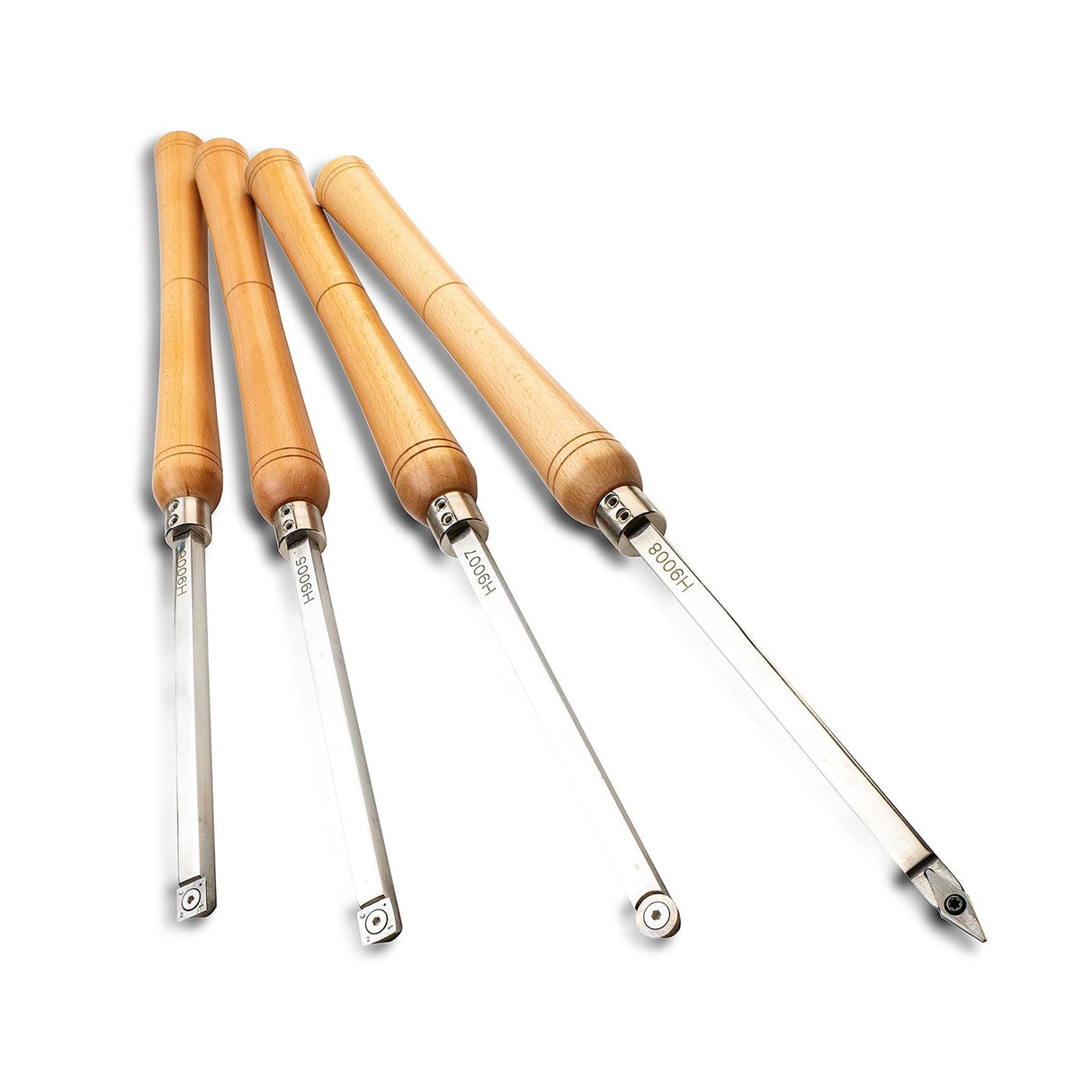 Torquata Tungsten Carbide Wood Turning Tool Set, 4 pieces, ideal for entry-level woodturning projects