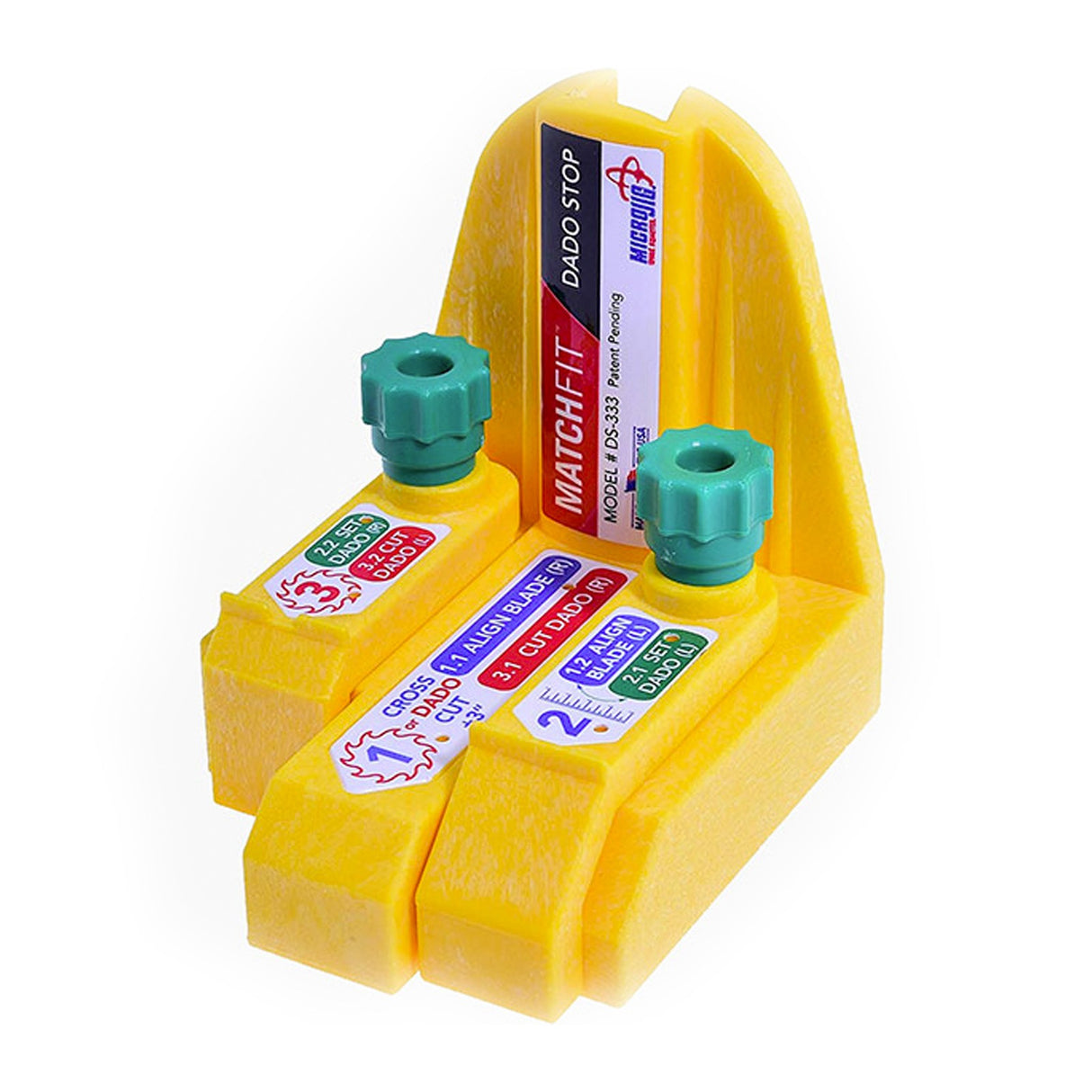 Micro Jig MatchFit Dado Stop for precise dado cuts on table saws