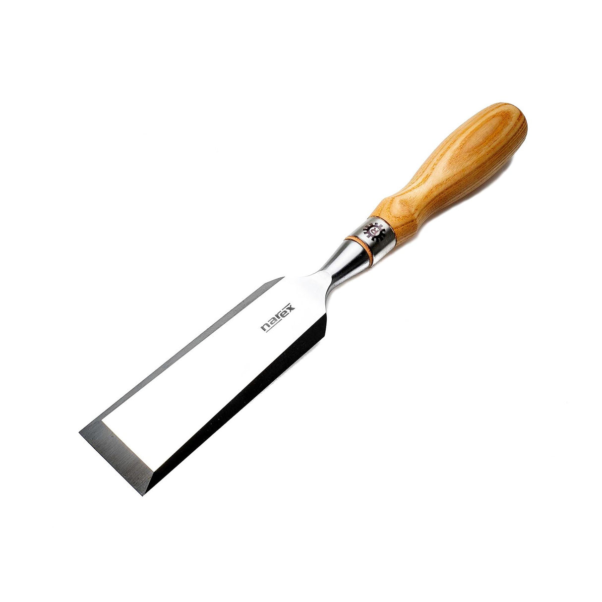 Narex Richter Bevel Edge Cryogenic Steel Cabinet Chisels in various sizes, celebrating Narex's centenary with exceptional design