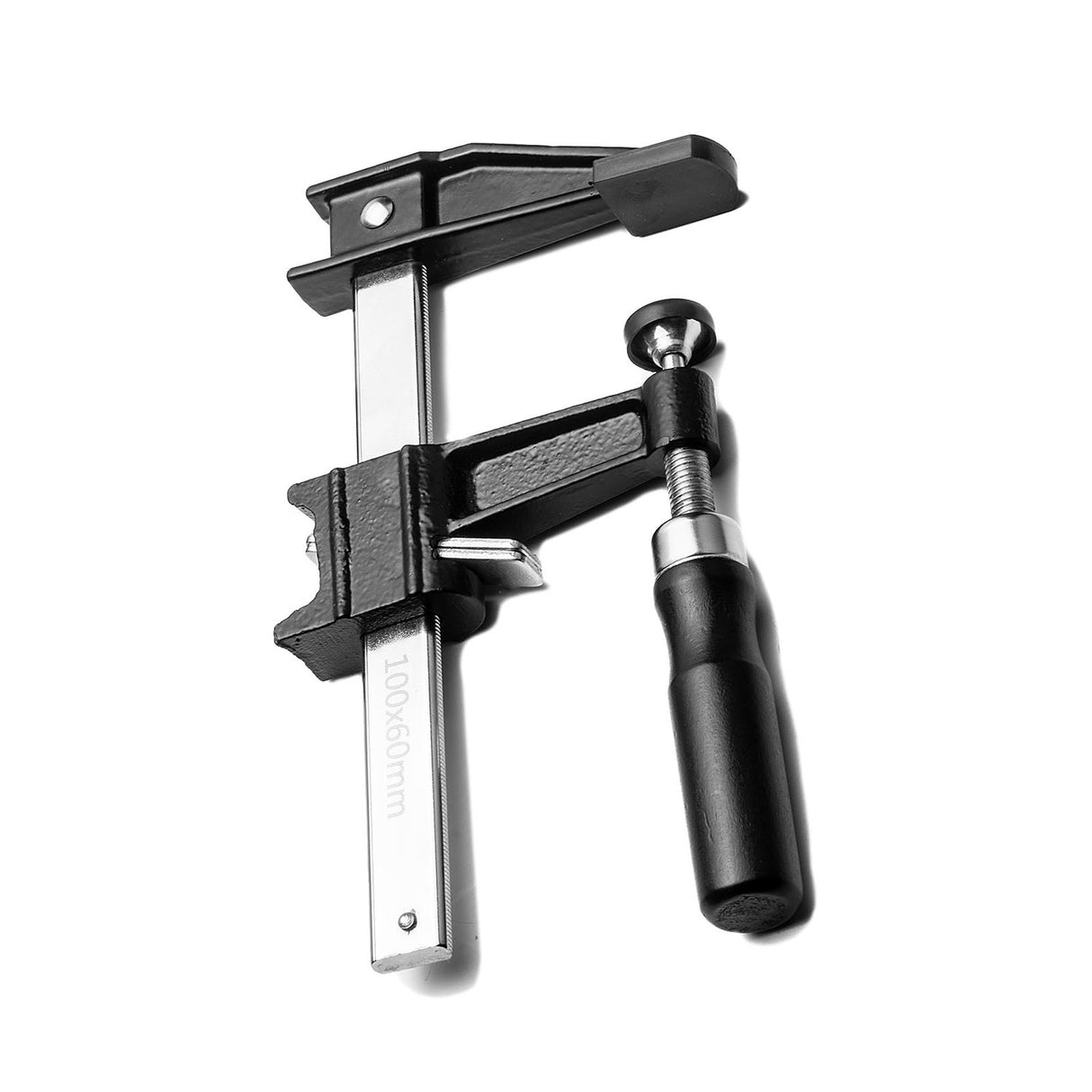 Torquata Quick Action Clutched F Clamp 100mm Capacity in use with clutch lock system