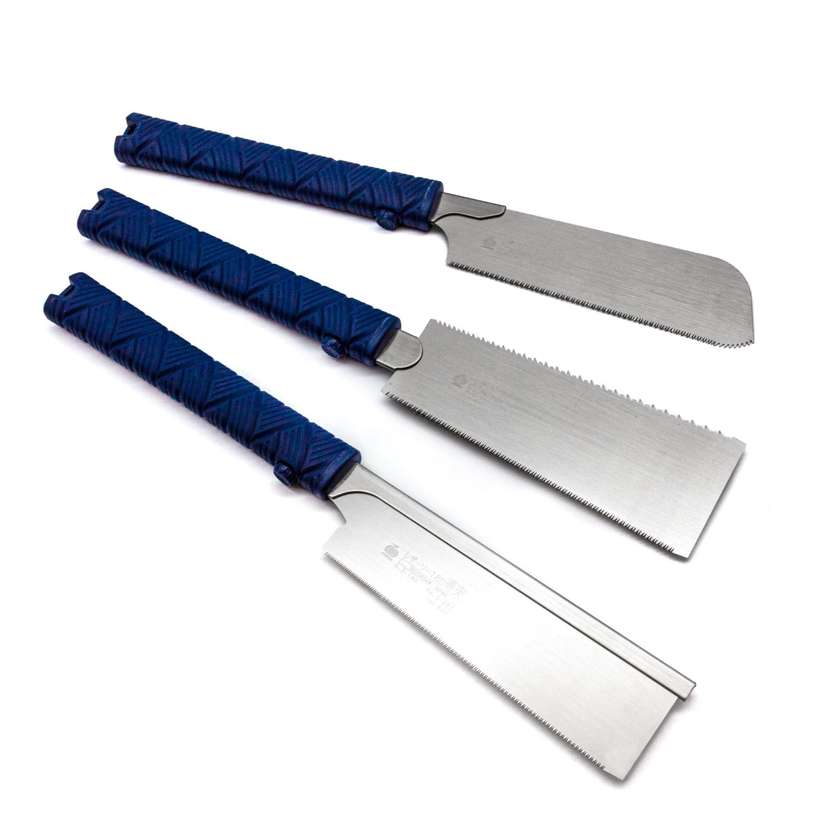 Miniature Japanese saw set for fine woodwork, ideal for compact woodworking projects