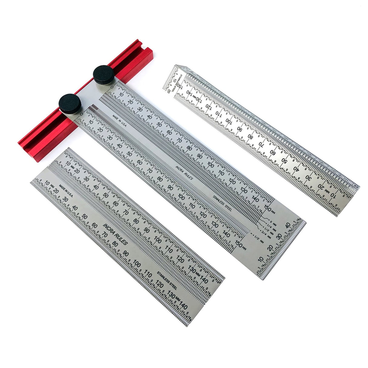 Incra 150mm Metric Precision Rule Set, woodworker's essential tool for accurate measuring and layout