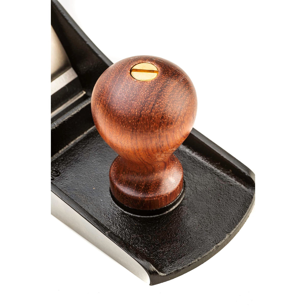 Luban No. 5 1/2 Jack Hand Plane showing the close-up of blade adjustment mechanism