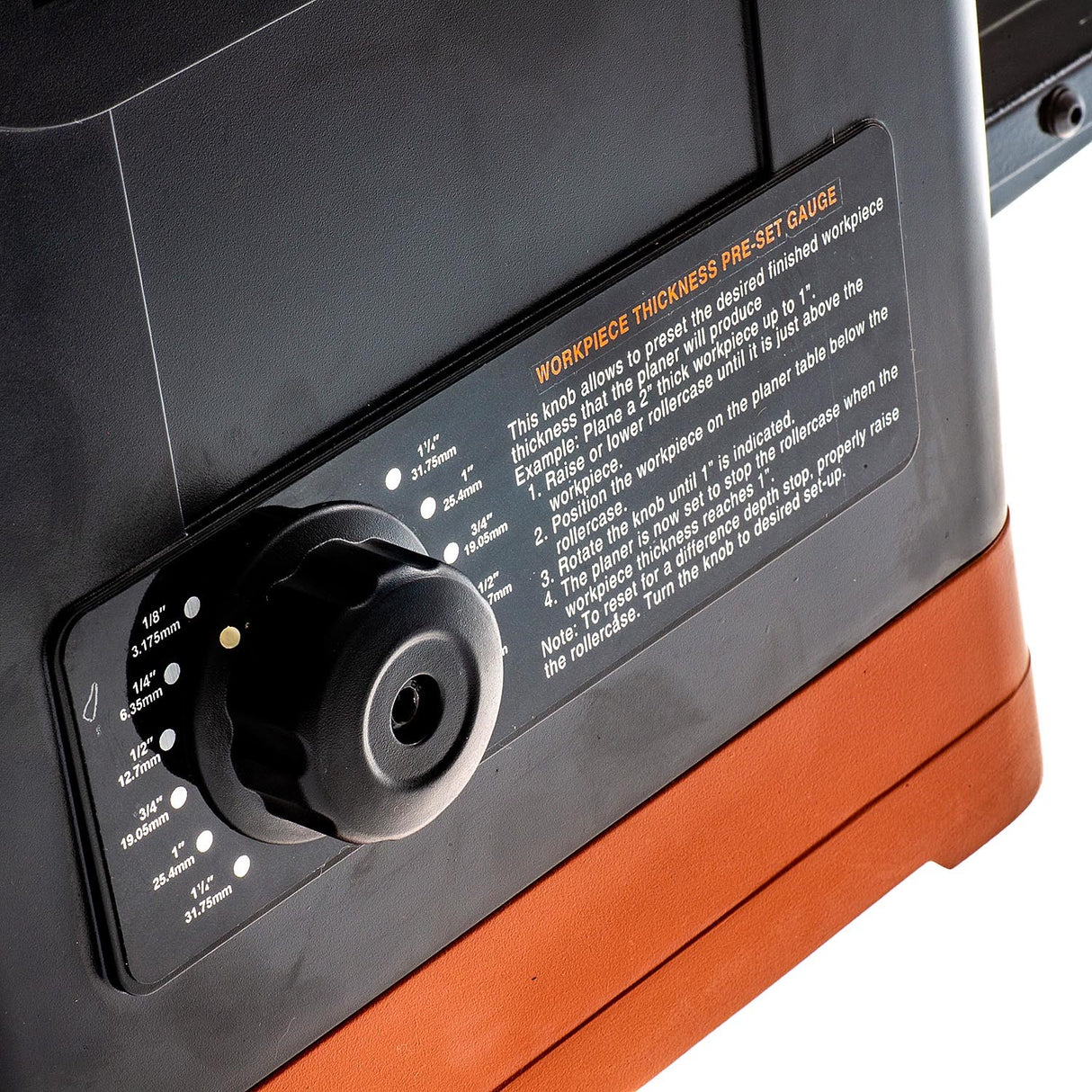 Sherwood 13in Deluxe Benchtop Thicknesser in action at a workshop