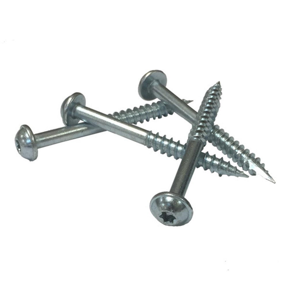 Milescraft 2.5in HDPocketScrews 14G Coarse Screws Pack of 35, T25 TORX® Drive with Washer Head, self-tapping, for 1-1/2″ stock