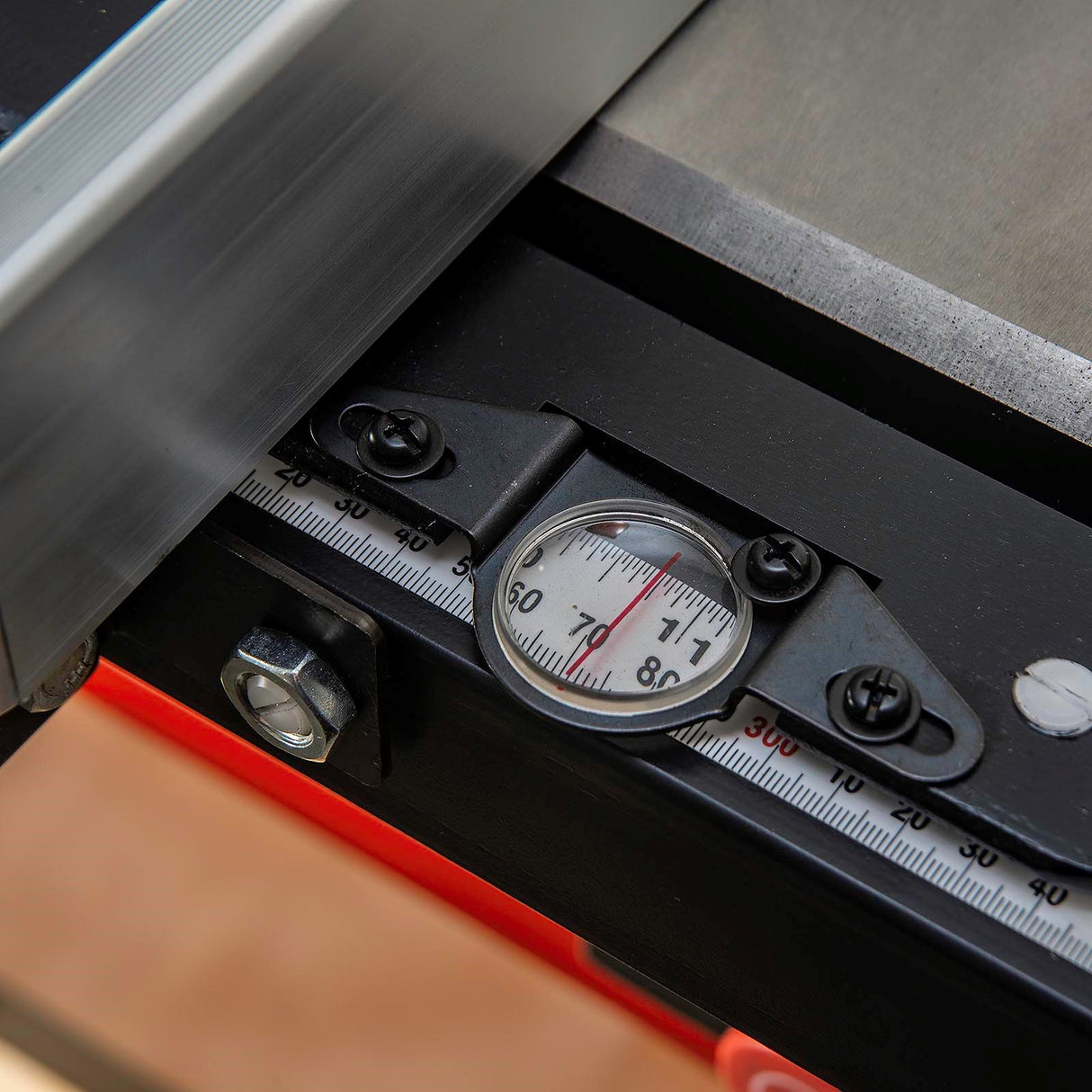 Sherwood 10in Heavy-Duty Cabinet Table Saw - Side view showing precise engineering and high-performance capabilities