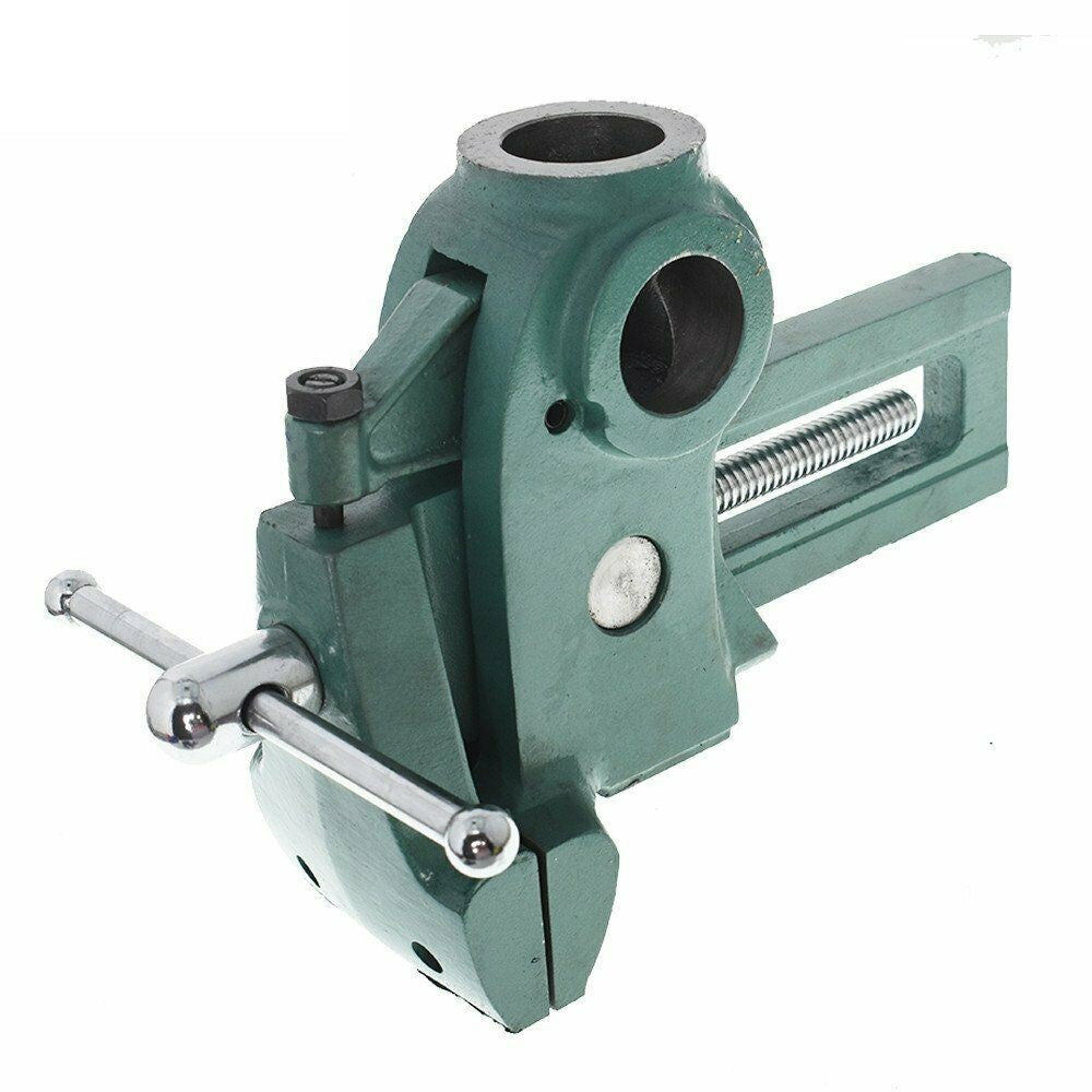Torquata Parrot Vice 125mm Capacity - Swivelling machinist's vise with unique tightening cam, 360° pivot feature