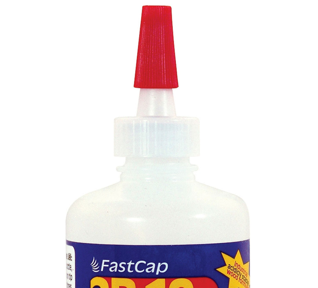 FastCap 2P-10 glue bottle tip replacement attached to 263ml 10oz bottle