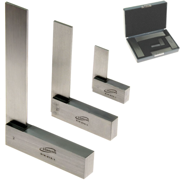 iGaging Engineer's Squares Set of Three in protective case