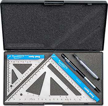 iGaging Set of 2 Bench Squares in Stainless Steel, versatile carpentry tool for precise measurements and angles