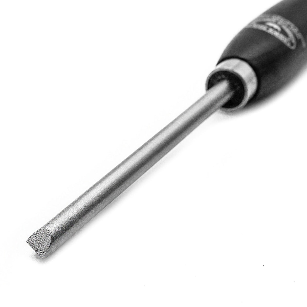 Crown Round Skew Chisel 10mm M2 Cryogenic Steel Woodturning Tool in use on a lathe