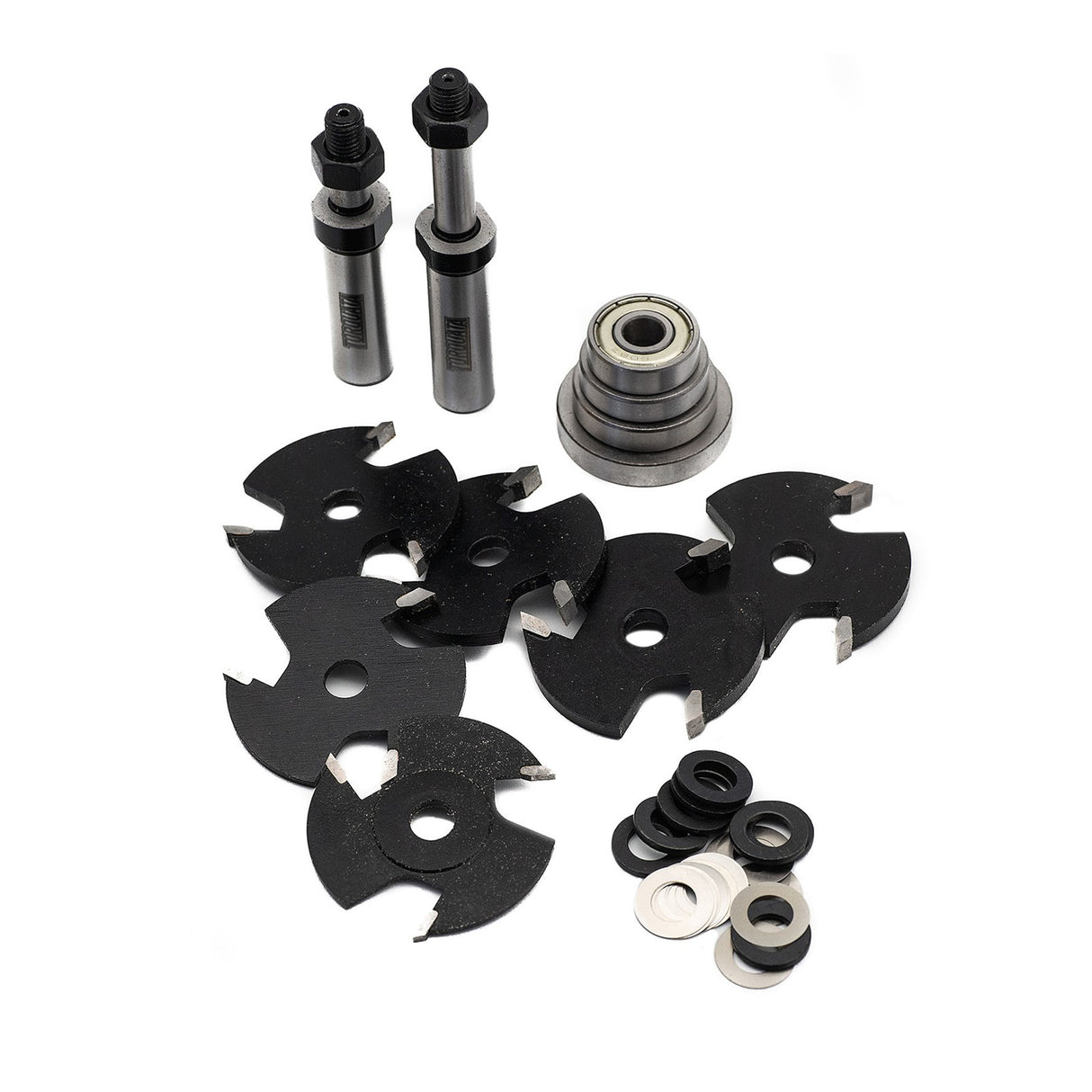 Torquata Set of 6 Deluxe Slot Cutter Router Bits in 1/2in Shank - Complete kit for versatile slot cutting tasks