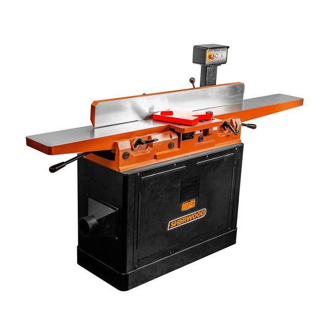 Sherwood 8in Parallelogram Jointer with Helical Spiral Head 2250W 3HP in workshop setting