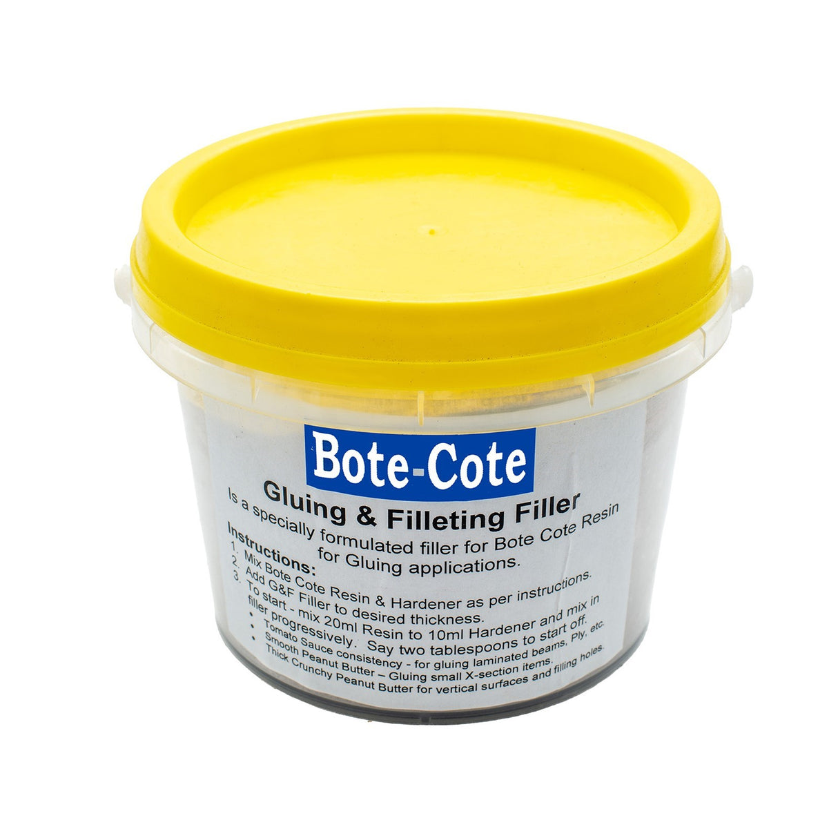 Bote-Cote Fillet and Glue Filler for Epoxy Resin, ideal for stitch and glue fillets with superior properties